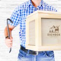Упаковка для корпоративного подарка: деревянный ящик с ломом с вашим логотипом